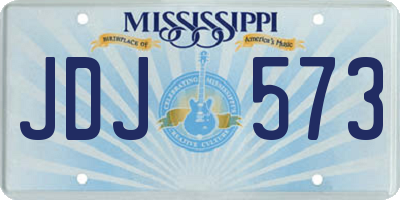 MS license plate JDJ573