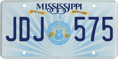 MS license plate JDJ575