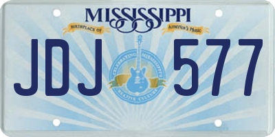 MS license plate JDJ577