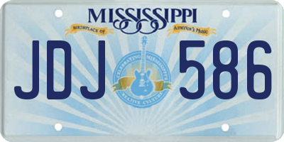 MS license plate JDJ586