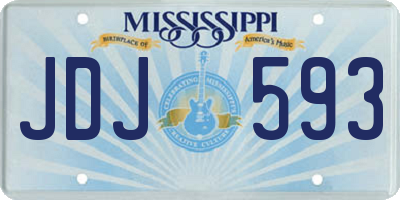 MS license plate JDJ593