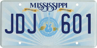 MS license plate JDJ601