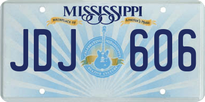 MS license plate JDJ606