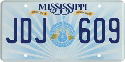MS license plate JDJ609
