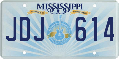 MS license plate JDJ614