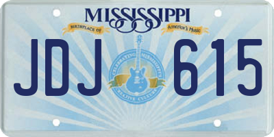 MS license plate JDJ615