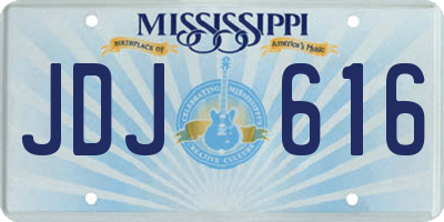 MS license plate JDJ616