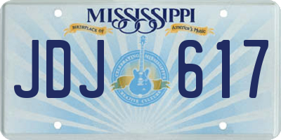 MS license plate JDJ617