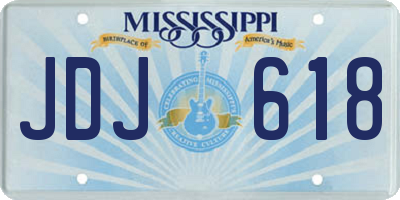 MS license plate JDJ618