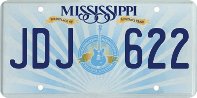 MS license plate JDJ622
