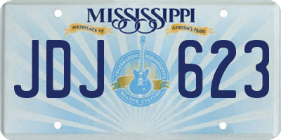 MS license plate JDJ623