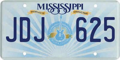 MS license plate JDJ625