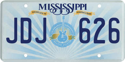 MS license plate JDJ626
