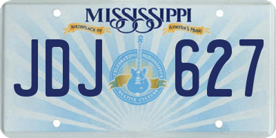 MS license plate JDJ627