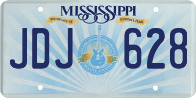 MS license plate JDJ628