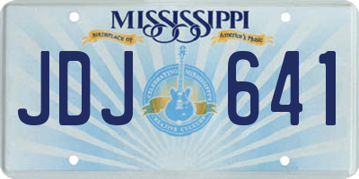 MS license plate JDJ641
