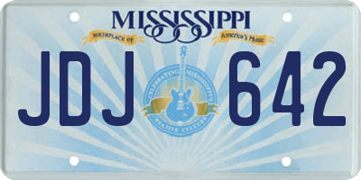 MS license plate JDJ642