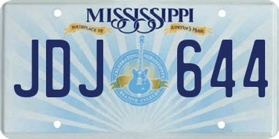 MS license plate JDJ644