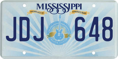 MS license plate JDJ648