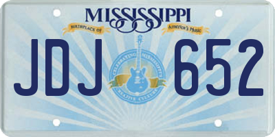 MS license plate JDJ652