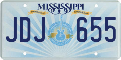 MS license plate JDJ655