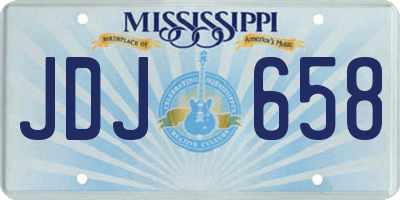 MS license plate JDJ658