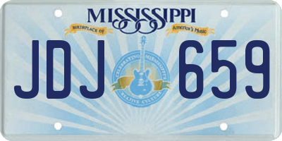 MS license plate JDJ659