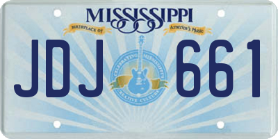 MS license plate JDJ661