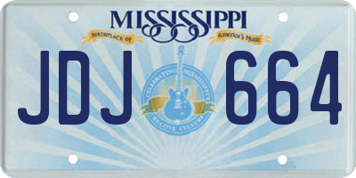 MS license plate JDJ664