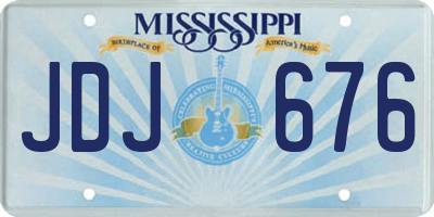MS license plate JDJ676