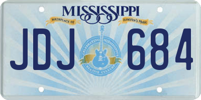 MS license plate JDJ684