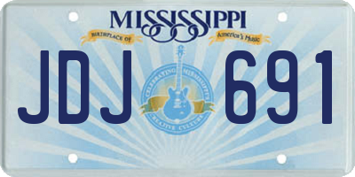 MS license plate JDJ691