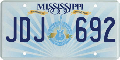 MS license plate JDJ692