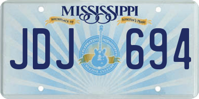 MS license plate JDJ694