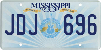 MS license plate JDJ696