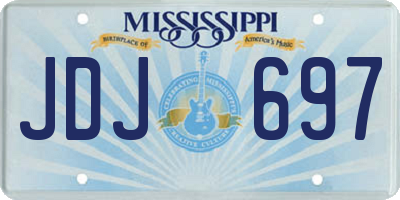MS license plate JDJ697
