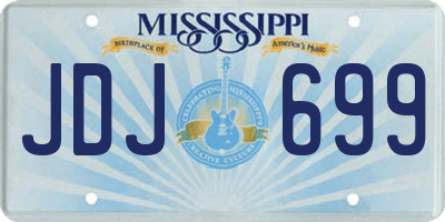 MS license plate JDJ699