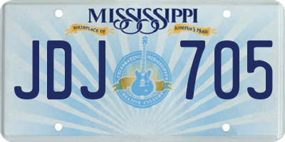 MS license plate JDJ705