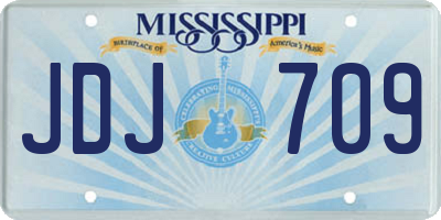 MS license plate JDJ709