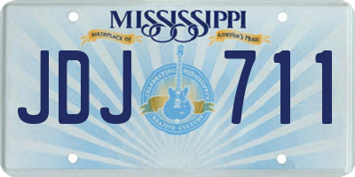 MS license plate JDJ711