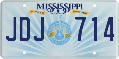 MS license plate JDJ714