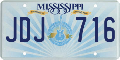 MS license plate JDJ716