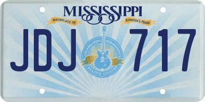 MS license plate JDJ717