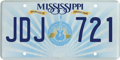 MS license plate JDJ721