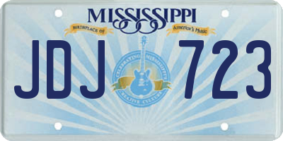 MS license plate JDJ723