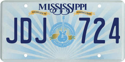 MS license plate JDJ724