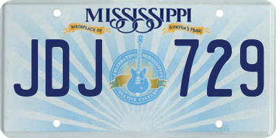 MS license plate JDJ729