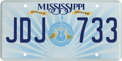 MS license plate JDJ733
