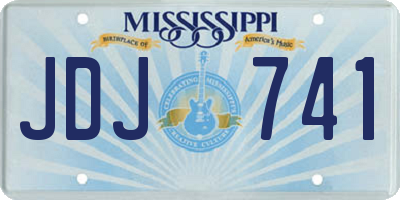 MS license plate JDJ741