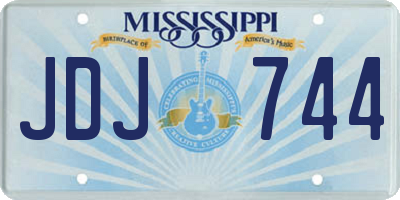 MS license plate JDJ744